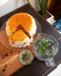 لوبیا پلو قالبی
