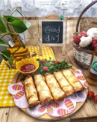 بورک مرغ و قارچ