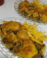 مرغ زعفرانی ورق بزن عزیزم