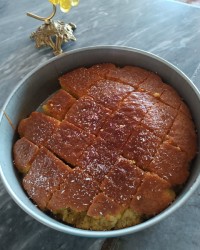 کیک شربتی بدون شیر و ماست