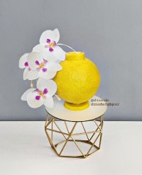 کیک گلدان گلهای خوراکی