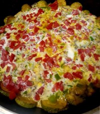 املت کدو و سبزیجات