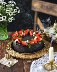 کیک شکلاتی کافه ای