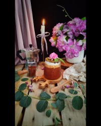 پودینگ شکلاتی با بیسکویت