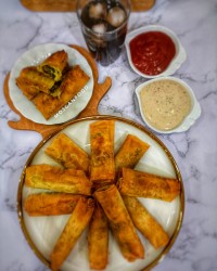 بورک گوشت با قارچ