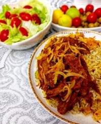 شوید پلو وماهیچه