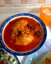 خورش قیمه آلو با مرغ