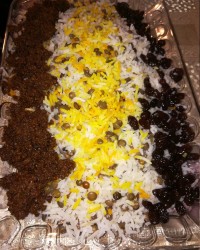 عدس پلو نذری اربعین حسینی.