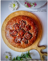 کیک خرما بدون تخم مرغ (وگان)