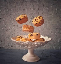 کاپ کیک پنبه ای بدون شیر