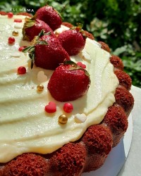 کیک ردولوت با کرم پنیری