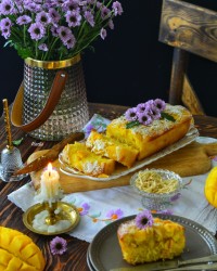 کیک انبه و نارگیل