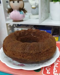 کیک بادام زمینی شکلاتی