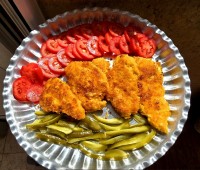 فیله مرغ سوخاری پولک دار