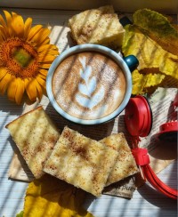 کیک اسلایسی سیب و دارچین تابه ای