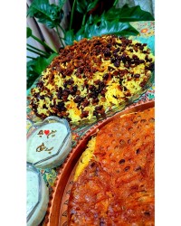 عدس پلو مخلوط ورق بزن لذت ببر