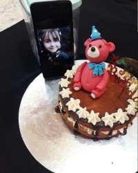 کیک تولد آروشا جان