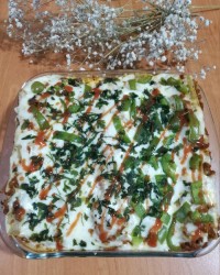 لازانیای گوشت و سویا