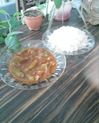 چلو خورشت بامیه استوری م رو ببینید لطفا.