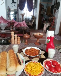 ساندویچ مرغ عکس از تمام مراحل.