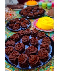 کیک حلوای هات چاکلت