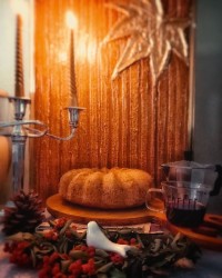 کیک هویج و گردو کافی شاپی