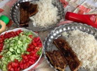 ناهار ساده ما .کباب تابه مرغ