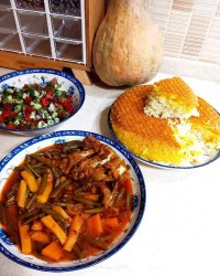 خوراک لوبیا سبز