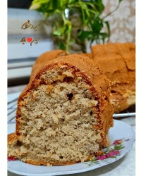 کیک قهوه شکلاتی باگردو