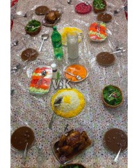 مرغ شکم پر کاراملی