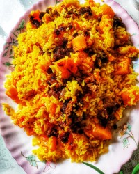 پلوی کدو حلوایی 