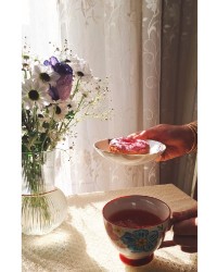 دونات با شکر قهوه ای