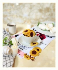 بیسکویت دو رنگ