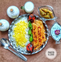 کوبیده مرغ تابه ای 