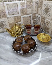 کاپ کیک با سس شکلاتی 