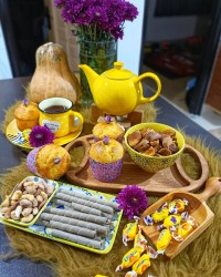 کاپ کیک زعفرونی