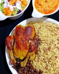 مرغ سوخاری شکم پر