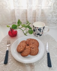 شیرینی دبل چاکلت ترکدار