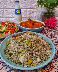 مرغ مجلسی متفاوت (مخصوص زرشک پلو و باقالی پلو)