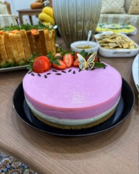 چیز کیک توت فرنگی
