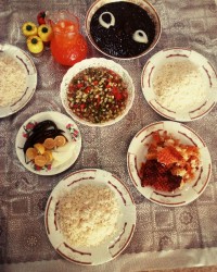 سلام ناهار خوشمزه من قرمه سبزی 