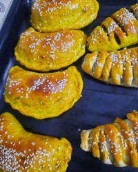 پیراشکی گوشت با خمیر سیب زمینی