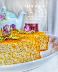 کیک برنجی نارگیلی بدون‌ آرد