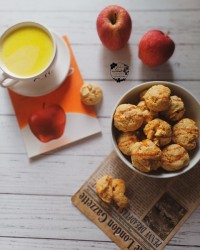 کوکی سیب وگردو