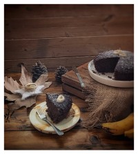 کیک شکلاتی موزی