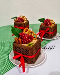 کیک یخچالی شکلاتی