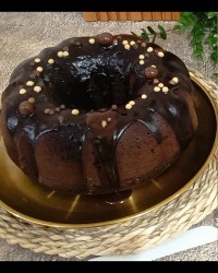 کیک موز شکلاتی