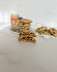 کوکی کره بادوم زمینی(بدون تخم مرغ)