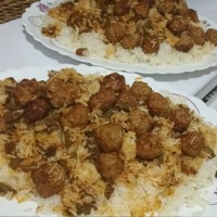 لوبیا پلو 
با کوفته قلقلی
