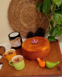 کیک گلاب و زعفرون